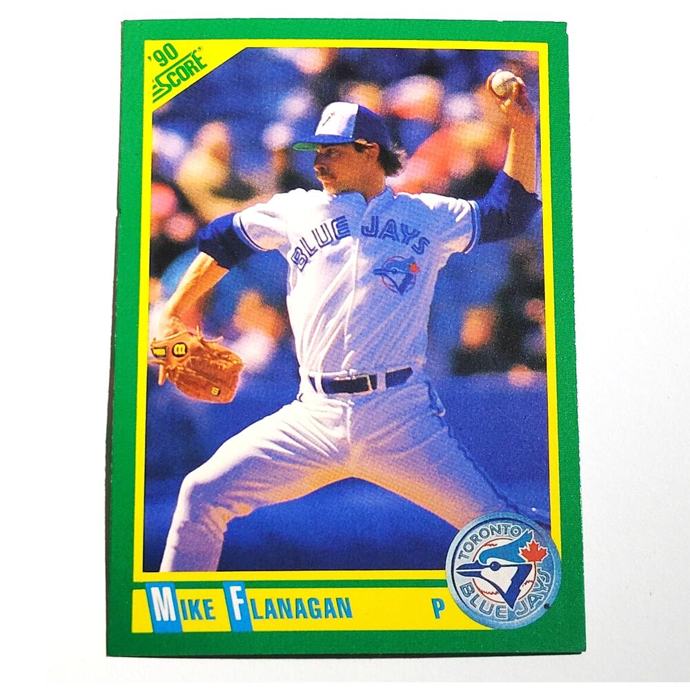 1990 Score Mike Flanagan Card No. 67 Toronto Blue Jays P VG/EX